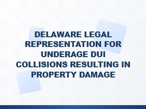 Delaware Legal Help for Underage Dui Property Damage